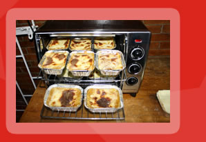 Show pizzerito con pizza, lasagna y galletas para fiestas infantiles.